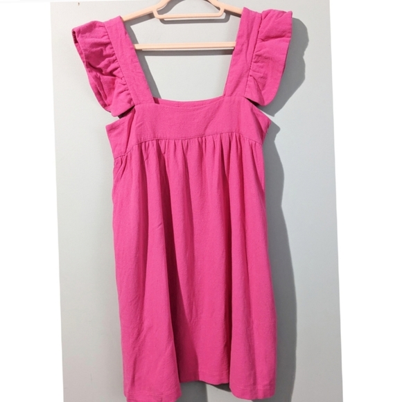 Tuckernuck Pomander Place Camelillia Pink Hazel Flutter Sleeve Dress - Picture 2 of 9